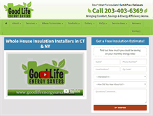 Tablet Screenshot of goodlifeenergysavers.com